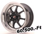 Japan Racing TF2, 7,5x15, 4x100/114, ET10, fnyes fekete 15 coll-os alufelni